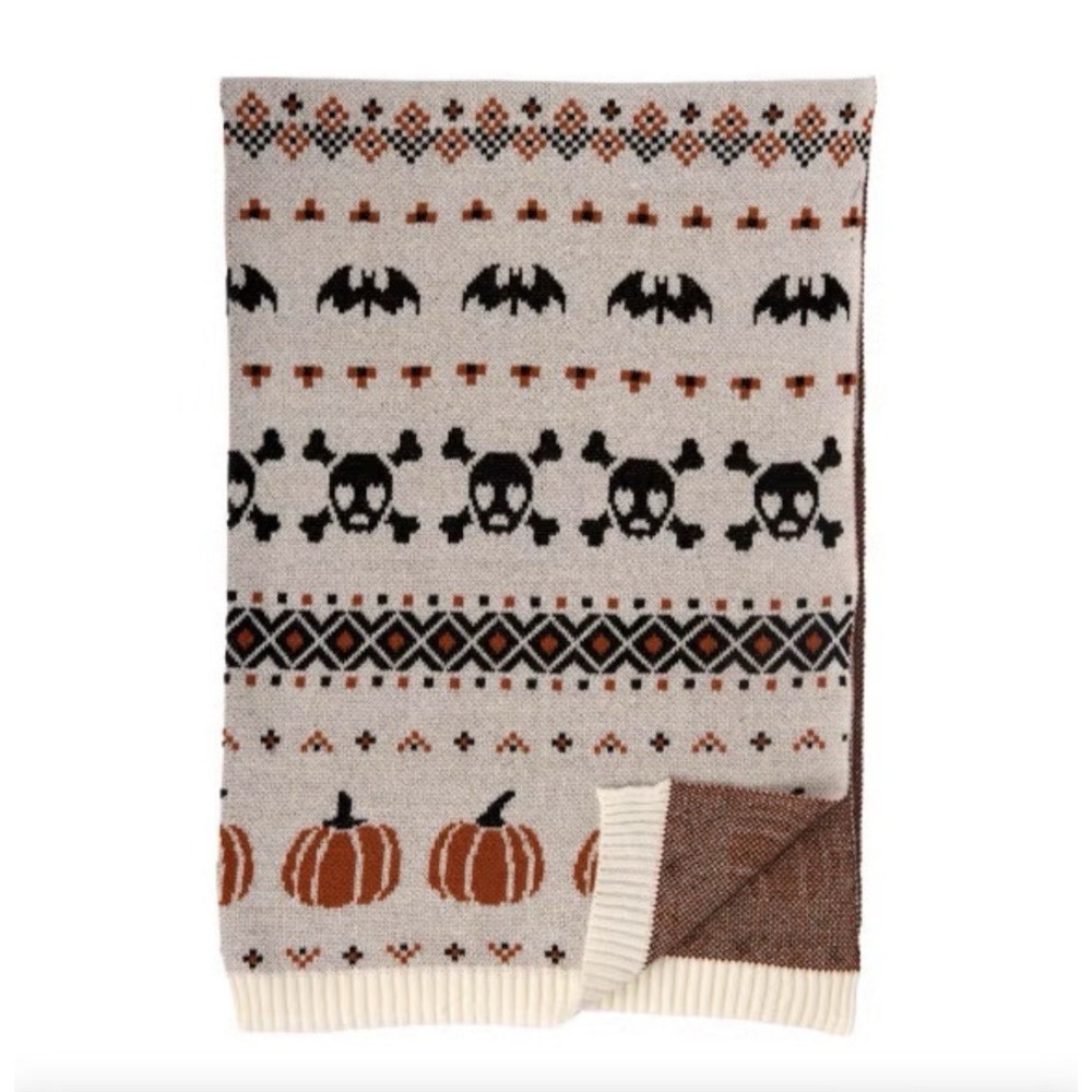 Halloween Icon Sweater Knit Throw